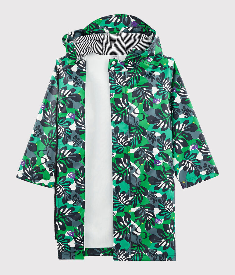 Kinder-Regenjacke f&uuml;r Jungen weiss/vielfarbig