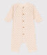 Bedruckter langer Baby-Overall aus Baumwoll-Doppeljersey