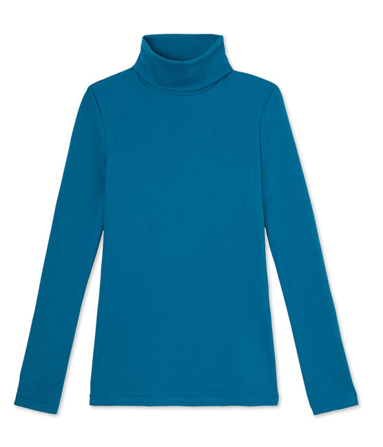 Damen-Unterziehpullover aus Original-Rippstrick blau Mallard