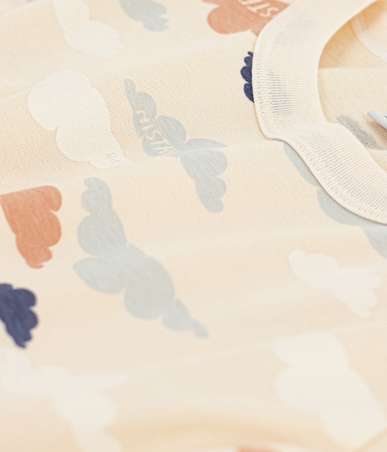 Kurz&auml;rmeliges bedrucktes Kinder-T-Shirt f&uuml;r Jungen weiss AVALANCHE/ MULTICO