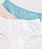 3er-Set Shortys aus Bio-Baumwolle und Elastan mit Tupfen für Mädchen variante 1