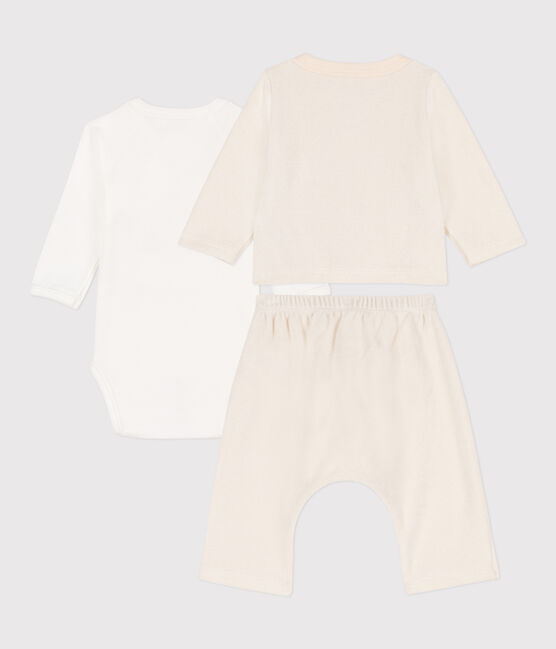 Baby-Set aus Frottee naturfarben AVALANCHE
