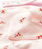Bedruckte Baby-Latzhose aus Molton für Mädchen rosa FLEUR/weiss MULTICO