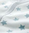 Fußloser Baby-Strampler aus Baumwolle mit Sternen-Motiv in Grau weiss ECUME/grau MISTIGRI