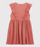 Kleid aus Bio-Baumwollgaze für Mädchen rosa PAPAYE