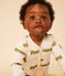 Baby-Strampler aus Baumwolle mit Tier-Printmotiv weiss AVALANCHE/ MULTICO