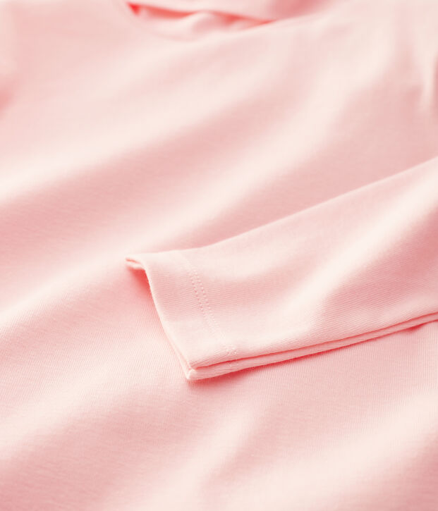 Kinder-Unterziehpullover aus Baumwolle f&uuml;r M&auml;dchen / Jungen rosa