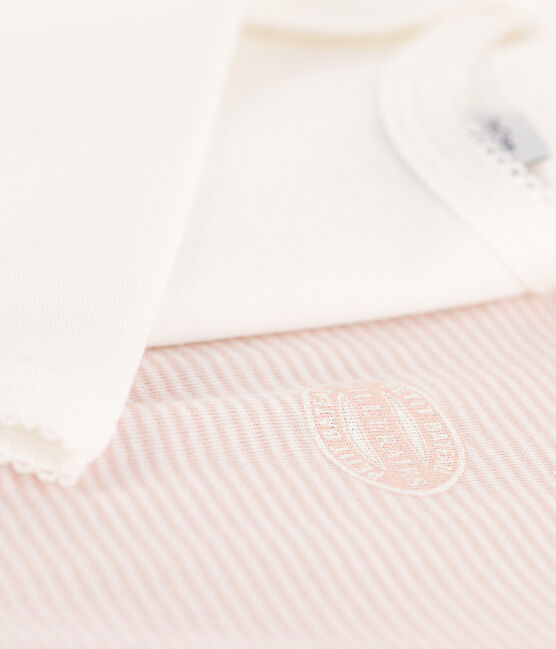 2er-Set langärmelige Baby-Bodys aus Baumwolle mit Ringelstreifen variante 1