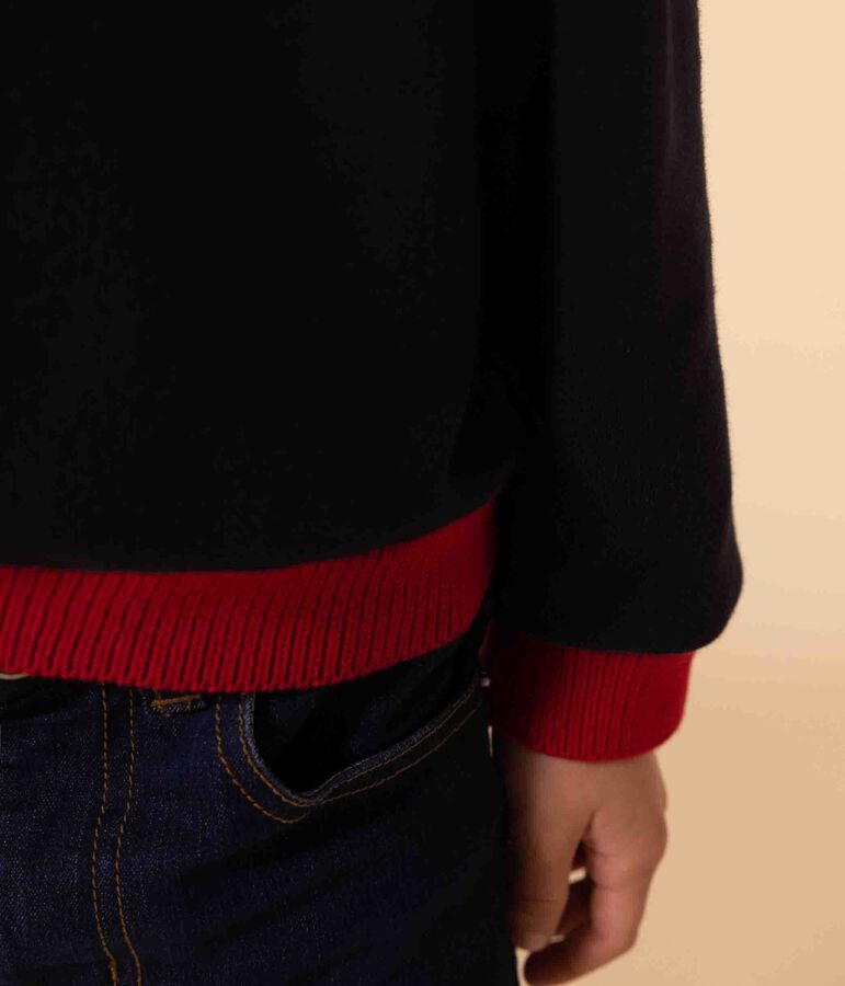 Sweatshirt mit Printmotiv aus Molton blau