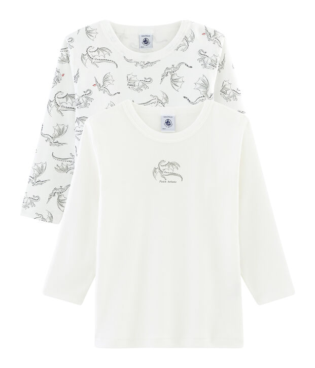 2er-Set lang&auml;rmlige T-Shirts f&uuml;r kleine Jungen vielfarbig