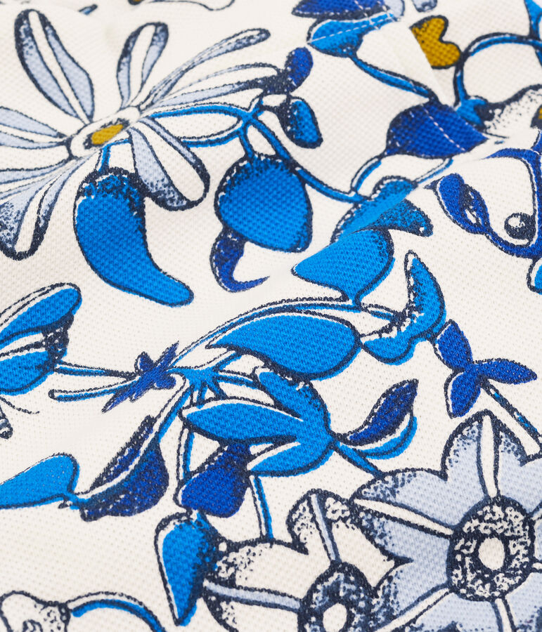 Kinder-Bermuda M&auml;dchen weiss/vielfarbig