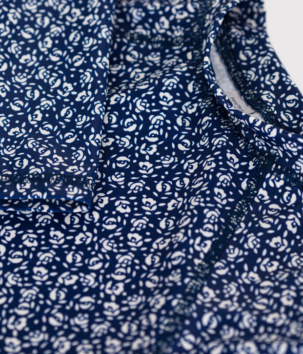 T-Shirt mit UV-Schutz Kinder/M&auml;dchen blau/weiss