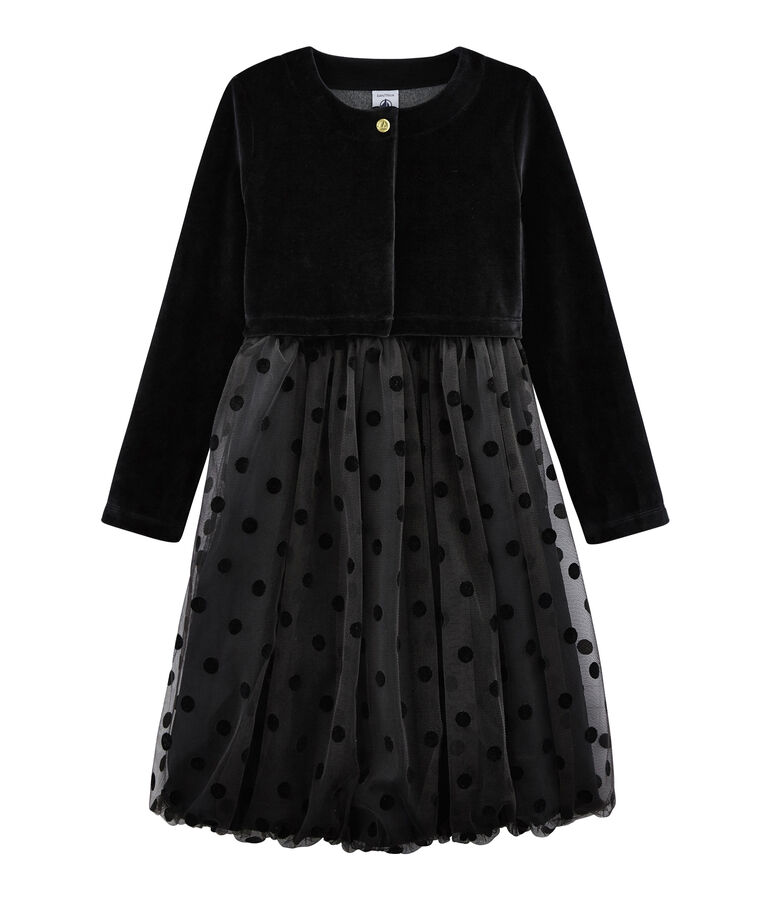 Set Kleid + Bolero f&uuml;r M&auml;dchen vielfarbig