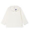 Langärmelige einfarbige Baby-Bluse für Mädchen weiss MARSHMALLOW CN