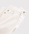 Kinderhose aus Sergestoff für Jungen weiss MARSHMALLOW