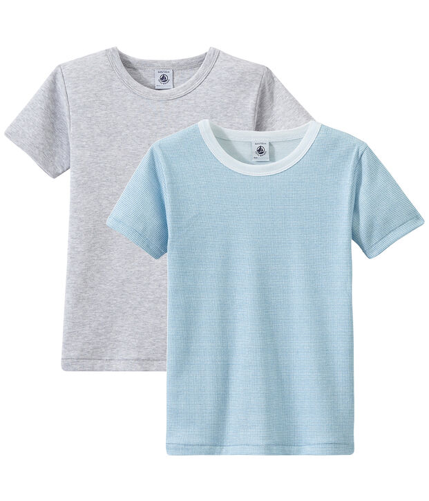 Jungen-Kurzarmshirts im 2er-Set weiss