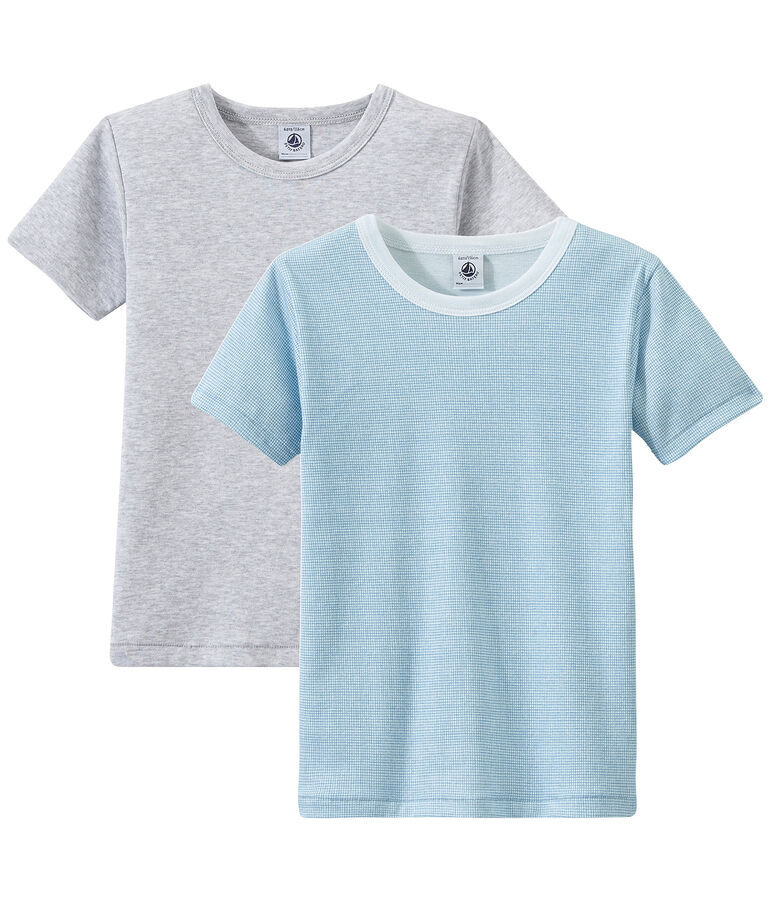 Jungen-Kurzarmshirts im 2er-Set weiss