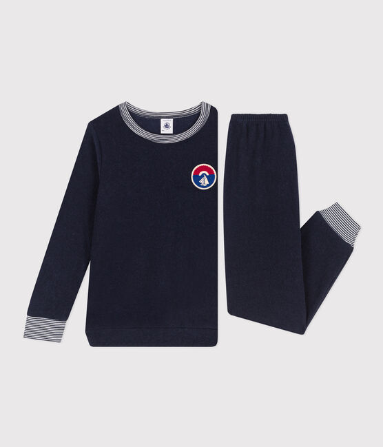 Kinderpyjama aus Frottee blau SMOKING