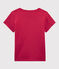 Klassisches Kinder-T-Shirt aus Baumwolle für Mädchen/Jungen rosa CRANBERRY