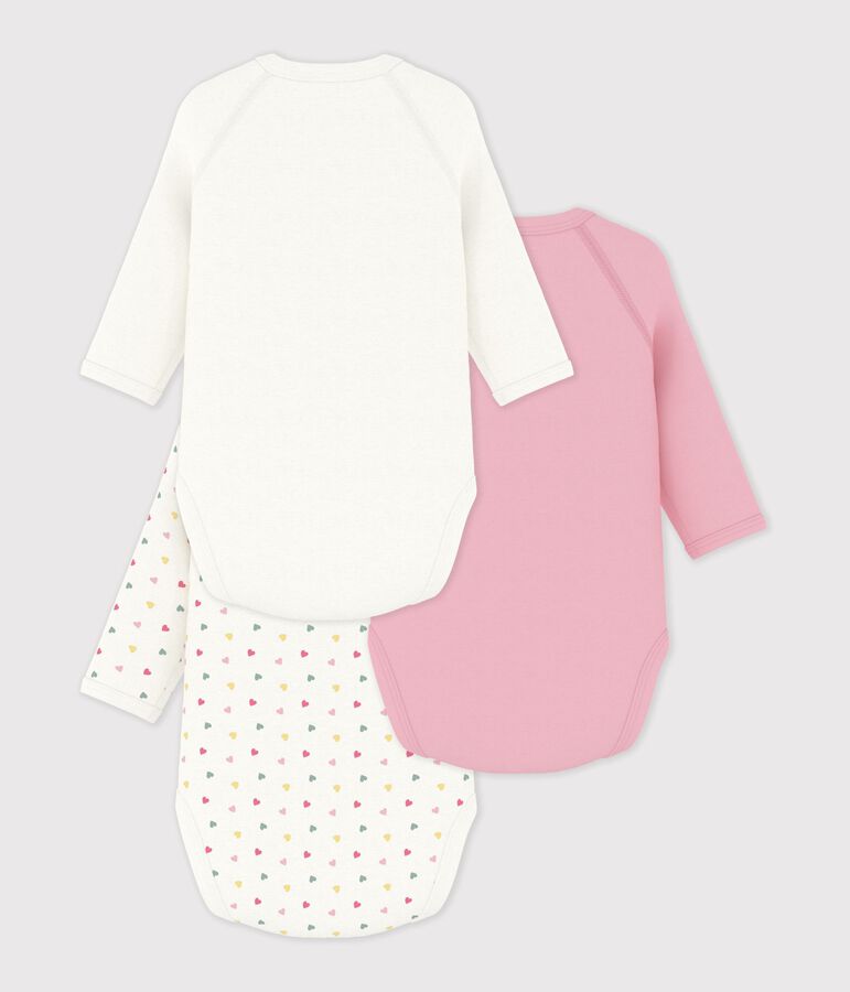 Set lang&auml;rmeliger Wickelbodys aus bedruckter Baumwolle vielfarbig