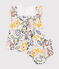 Kurz&auml;rmeliges Baby-Kleid mit Bloomer aus Popeline weiss/vielfarbig