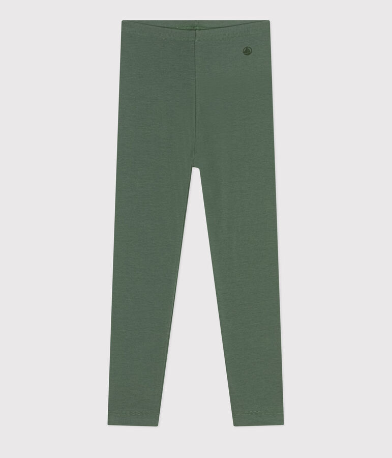 Kinder-Leggings aus Jersey-Elastan f&uuml;r M&auml;dchen gr&uuml;n
