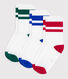 3er-Set Kinder-Socken aus einfarbiger Baumwolle
