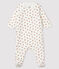 Baby-Strampler aus Molton mit Fuchsmotiv weiss MARSHMALLOW/weiss MULTICO
