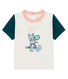 Kurzärmeliges baby-t-shirt mit motiv jungen