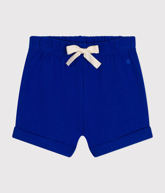Baby-Shorts aus leichtem Jerseystoff blau SURF