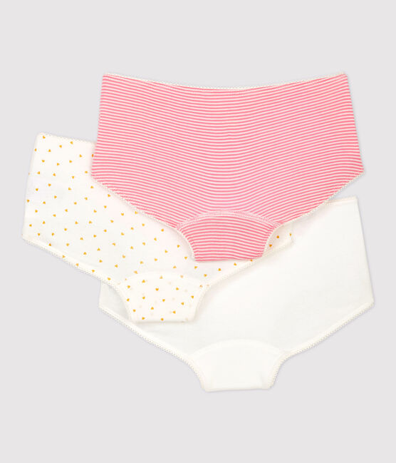 3er-Set Shortys aus Baumwolle mit Herz-Motiv für Mädchen variante 1