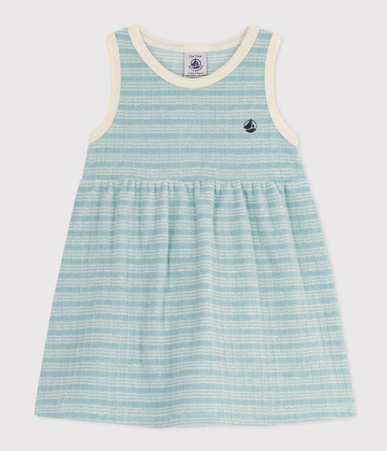 Ärmelloses Baby-Kleid aus gestreiftem Frottee MIMI/ AVALANCHE