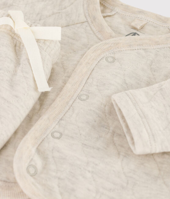 Zweiteiliges Baby-Set aus gesteppter Baumwolle beige MONTELIMAR CHINE