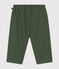Baby-Hose aus Baumwolle und Leinen grün CROCO