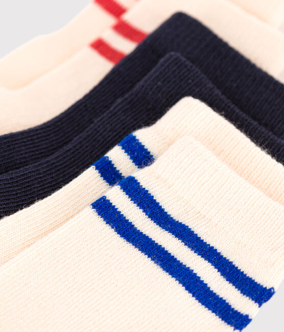 3 Paar gestreifte Babysocken aus Baumwolle variante 1