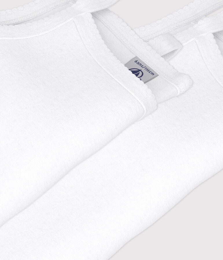 2er-Set Wei&szlig;e Tr&auml;gerhemden f&uuml;r M&auml;dchen vielfarbig