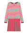Langärmeliges kleid damen rot TERKUIT/weiss MARSHMALLOW