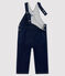 Lange Baby-Latzhose, Unisex, im Denim-Look. blau JEAN