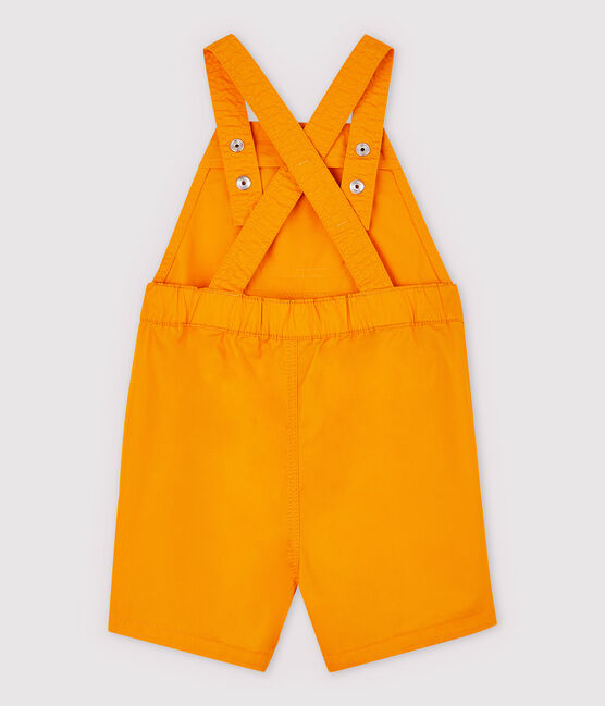 Kurze Baby-Latzhose aus Sergestoff für Jungen gelb TEHONI