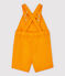 Kurze Baby-Latzhose aus Sergestoff für Jungen gelb TEHONI