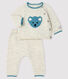 Baby-Zweiteiler Jacquard aus Trikot