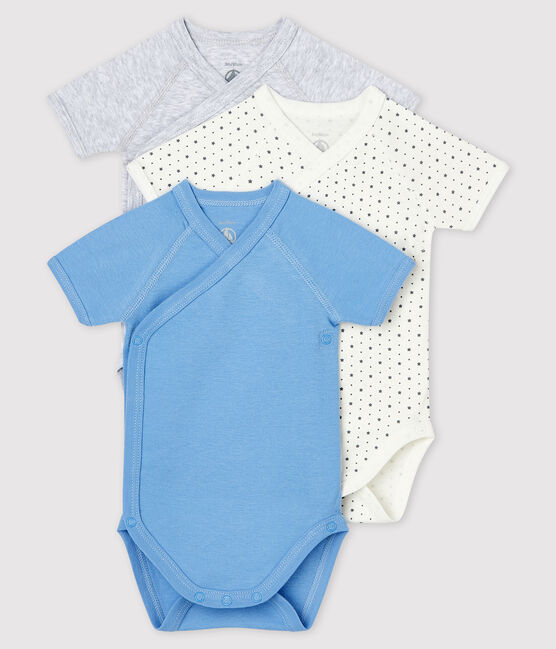 3er-Set kurzärmelige Baby-Bodys aus Bio-Baumwolle im Kimono-Schnitt variante 2