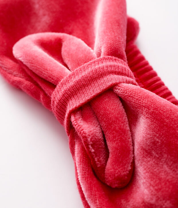 Baby-Haarband mit Knoten f&uuml;r M&auml;dchen rosa