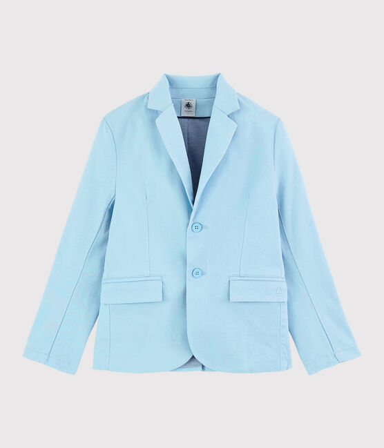 Kinderjacke aus Sergestoff für Jungen blau JASMIN