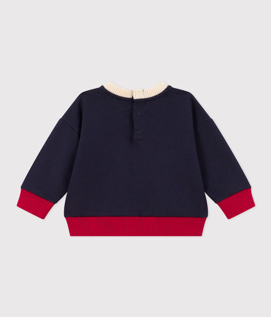 Baby-Sweatshirt aus Molton blau SMOKING