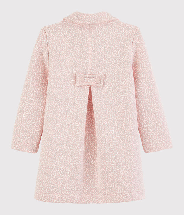 Kinder-Mantel aus gestepptem Doppeljersey f&uuml;r M&auml;dchen rosa