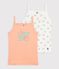 Lot de 2 chemises &agrave; bretelles en coton vielfarbig