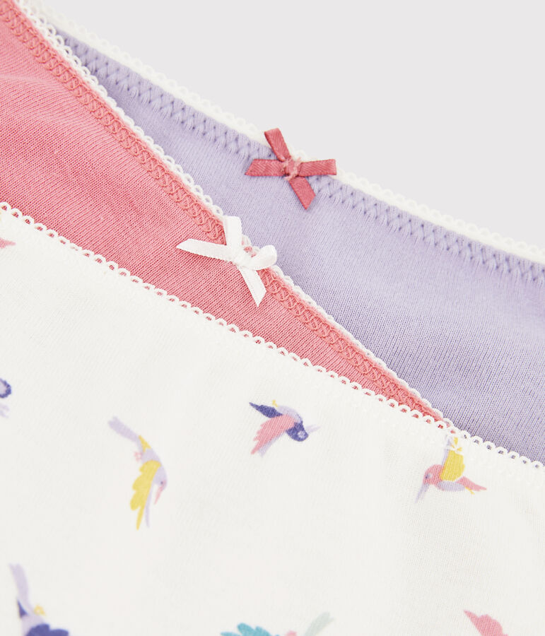 Set mit 3 Shortys mit Vogel-Print f&uuml;r kleine M&auml;dchen vielfarbig