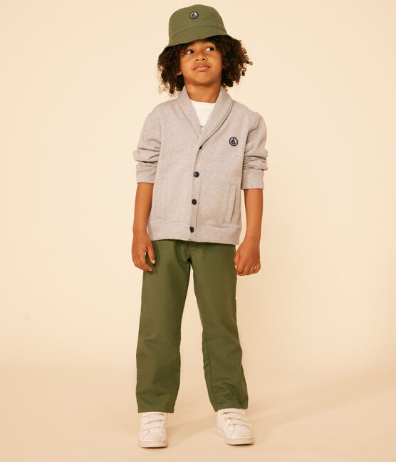 Kinder Cardigan aus Baumwolle für Jungen grau CHATON CHINE