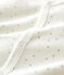 Weißer Baby-Strampler aus Bio-Baumwoll-Velours mit Stern-Motiv weiss MARSHMALLOW/weiss MULTICO